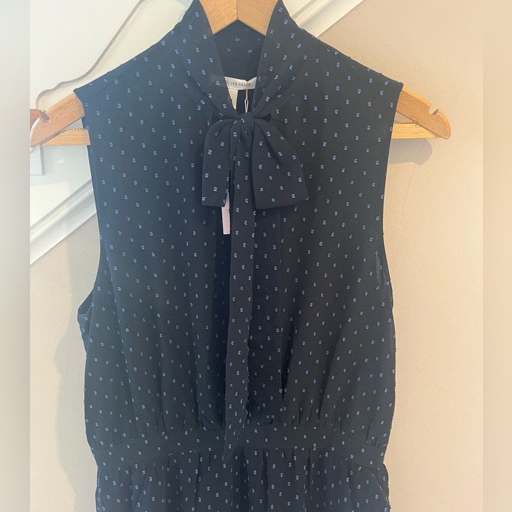 Avec Les Filles Black High Low Dress